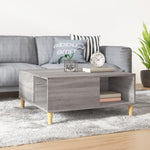 Coffee Table Grey Sonoma 80x80x36.5 cm Engineered Wood - Bargainia.com - 