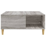 Coffee Table Grey Sonoma 80x80x36.5 cm Engineered Wood - Bargainia.com - 