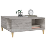 Coffee Table Grey Sonoma 80x80x36.5 cm Engineered Wood - Bargainia.com - 