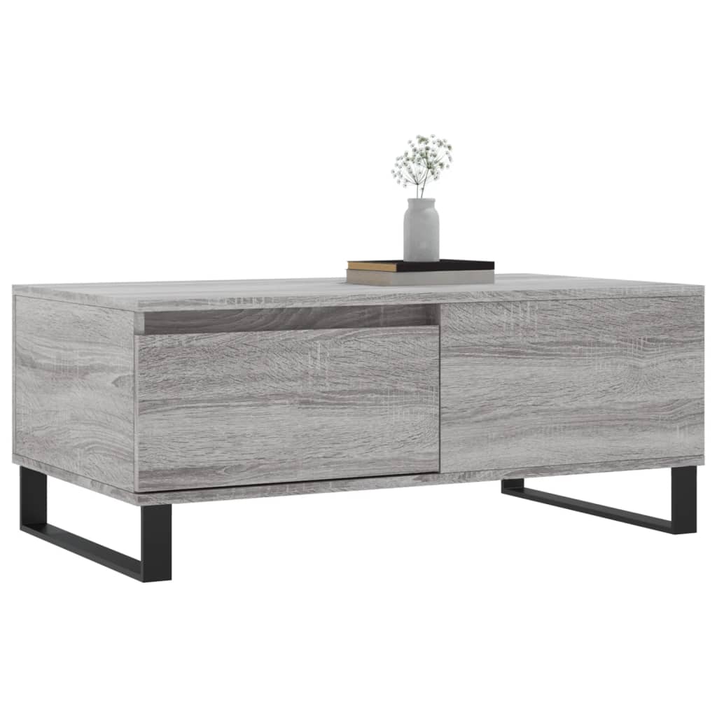 Coffee Table Grey Sonoma 90x50x36.5 cm Engineered Wood - Bargainia.com - 