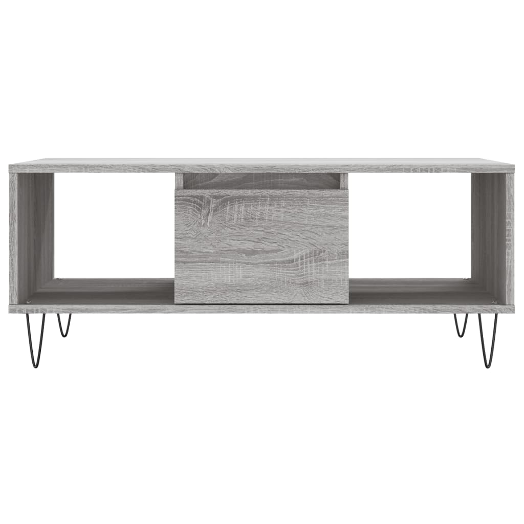 Coffee Table Grey Sonoma 90x50x36.5 cm Engineered Wood - Bargainia.com - 