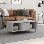Coffee Table Grey Sonoma 90x50x36.5 cm Engineered Wood - Bargainia.com - 