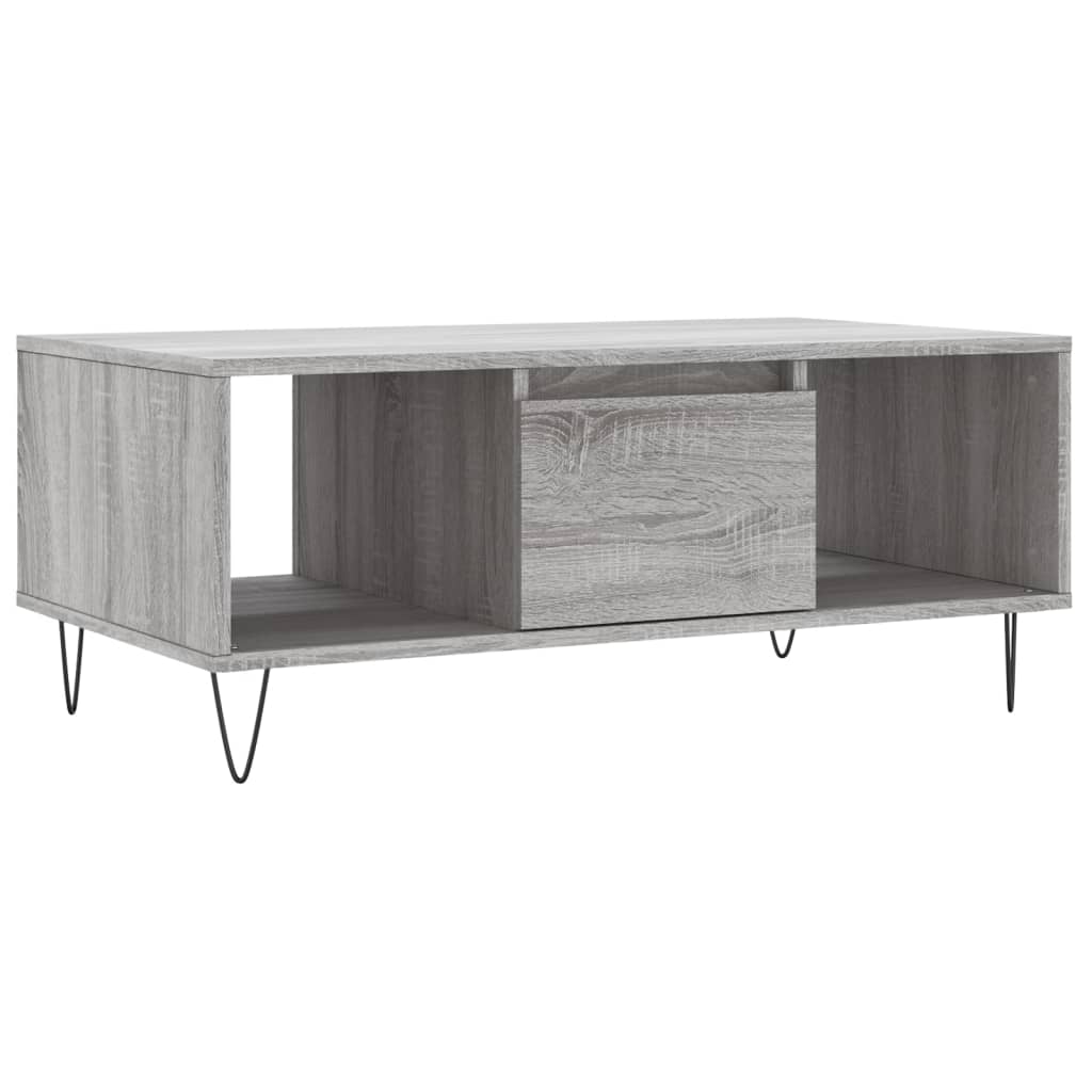 Coffee Table Grey Sonoma 90x50x36.5 cm Engineered Wood - Bargainia.com - 