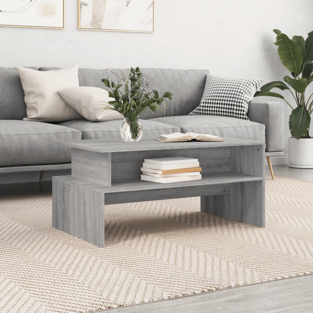 Coffee Table Grey Sonoma 90x55x42.5 cm Engineered Wood - Bargainia.com - 
