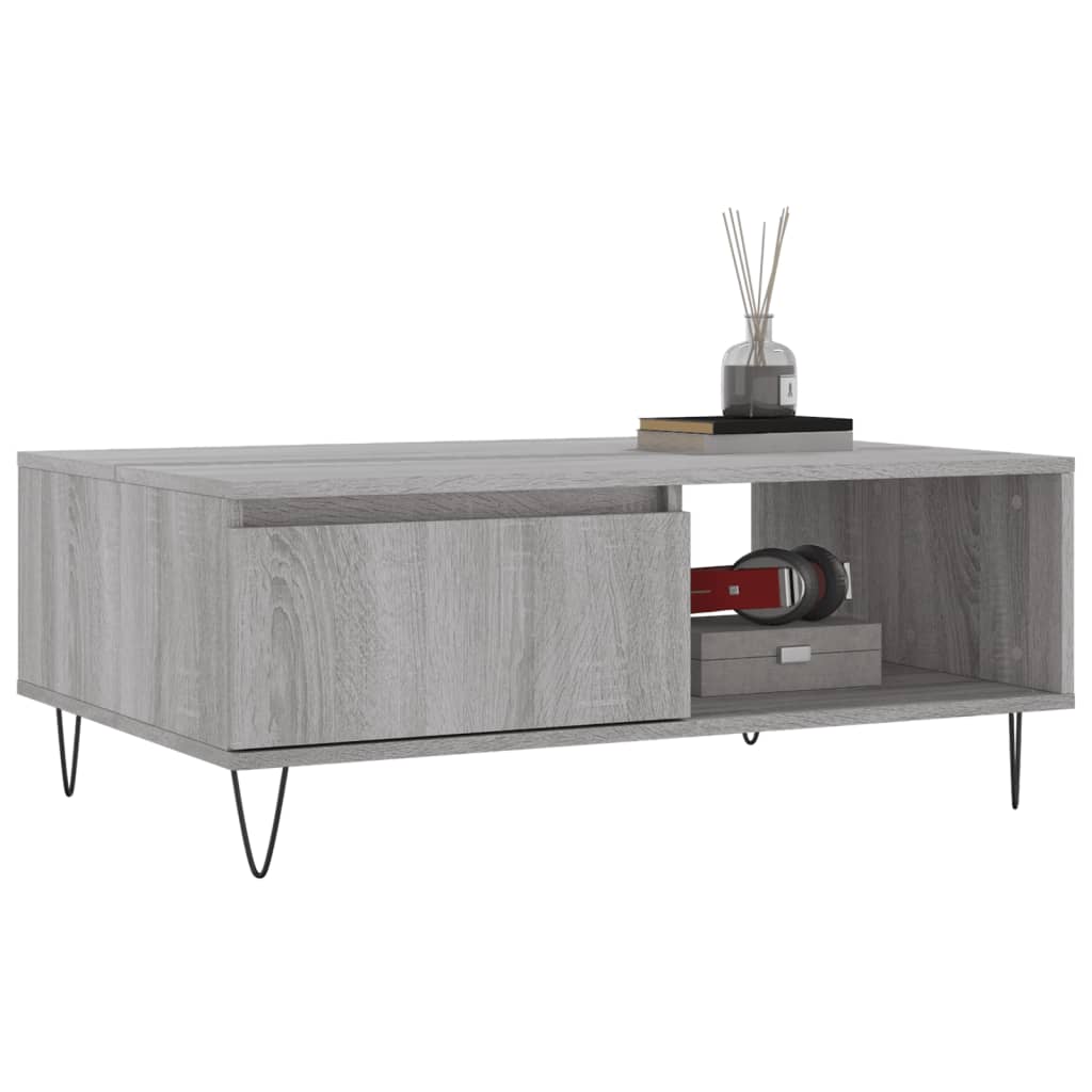 Coffee Table Grey Sonoma 90x60x35 cm Engineered Wood - Bargainia.com - 