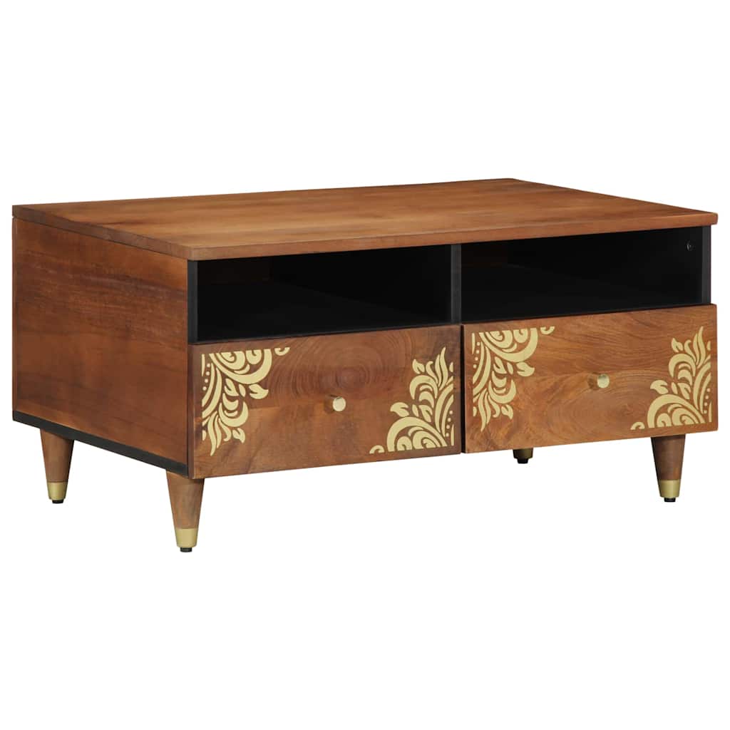 Coffee Table Honey brown 80 x 54 x 40 cm Solid mango wood - Bargainia.com - 