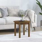 Coffee Table Honey Brown Ø 45x40 cm Solid Wood Pine - Bargainia.com - 