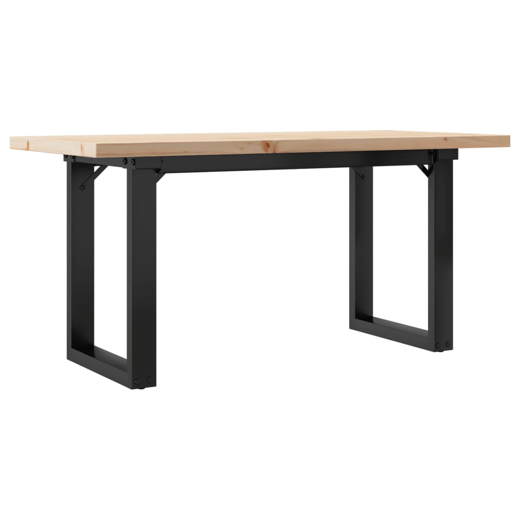 Coffee Table O - Frame 100x50x45.5 cm Solid Wood Pine and Steel - Bargainia.com - 8721102674686 - 3282732