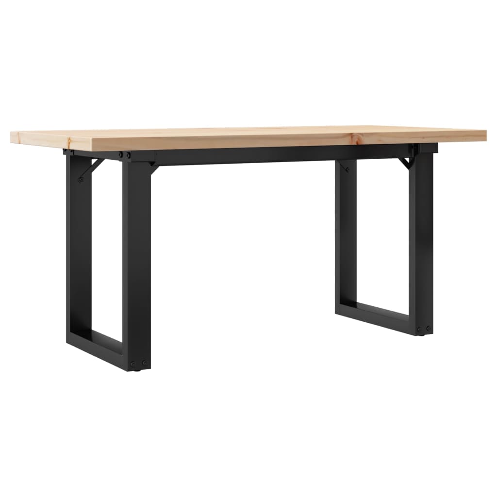 Coffee Table O - Frame 100x50x45.5 cm Solid Wood Pine and Steel - Bargainia.com - 8721102674686 - 3282732