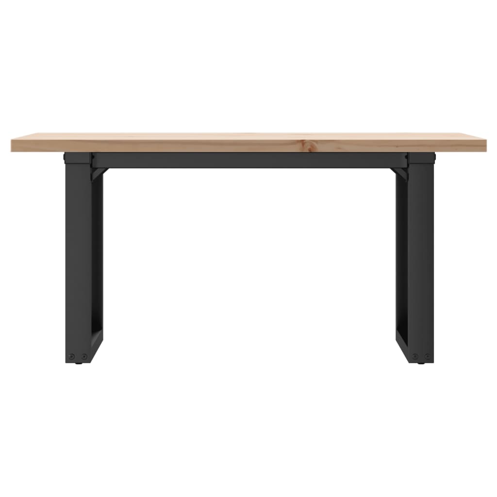 Coffee Table O - Frame 100x50x45.5 cm Solid Wood Pine and Steel - Bargainia.com - 8721102674686 - 3282732