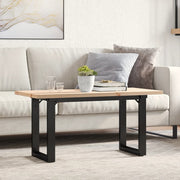 Coffee Table O - Frame 100x50x45.5 cm Solid Wood Pine and Steel - Bargainia.com - 8721102674686 - 3282732
