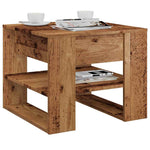 Coffee Table Old Wood 55.5x55x45 cm Engineered Wood - Bargainia.com - 