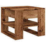 Coffee Table Old Wood 55.5x55x45 cm Engineered Wood - Bargainia.com - 
