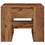 Coffee Table Old Wood 55.5x55x45 cm Engineered Wood - Bargainia.com - 