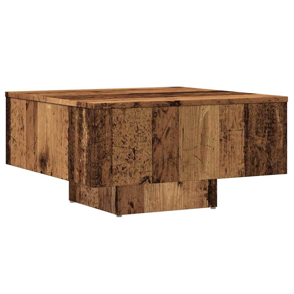 Coffee Table Old Wood 60x60x31.5 cm Engineered Wood - Bargainia.com - 