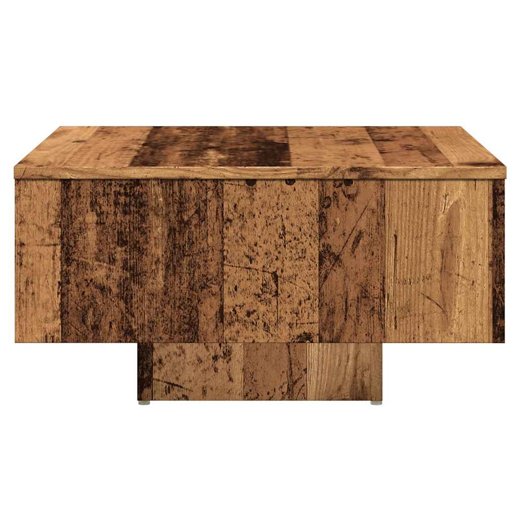 Coffee Table Old Wood 60x60x31.5 cm Engineered Wood - Bargainia.com - 