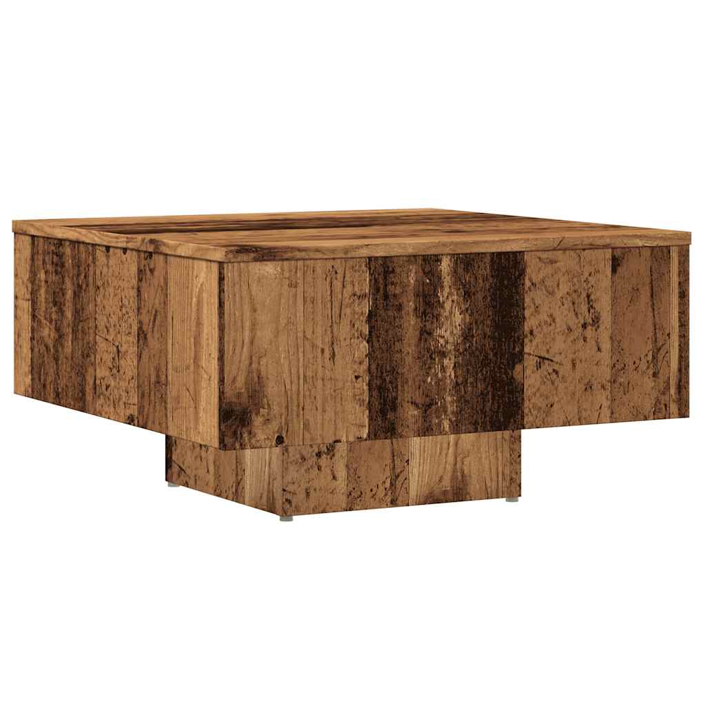Coffee Table Old Wood 60x60x31.5 cm Engineered Wood - Bargainia.com - 