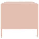 Coffee Table Pink 101.5x50x43.5 cm Cold - rolled Steel - Bargainia.com - 