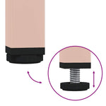 Coffee Table Pink 68.5x50x43.5 cm Cold - rolled Steel - Bargainia.com - 