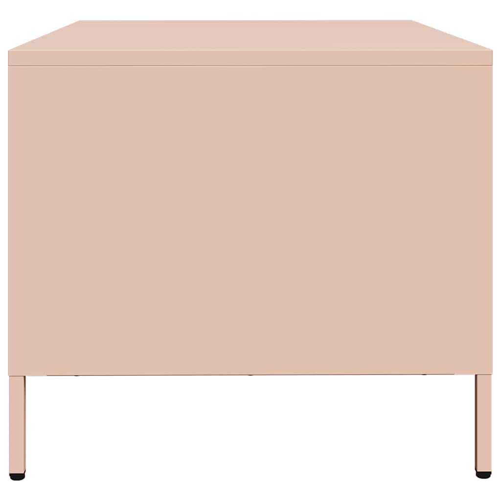 Coffee Table Pink 68.5x50x43.5 cm Cold - rolled Steel - Bargainia.com - 