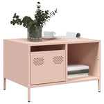 Coffee Table Pink 68.5x50x43.5 cm Cold - rolled Steel - Bargainia.com - 