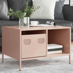 Coffee Table Pink 68.5x50x43.5 cm Cold - rolled Steel - Bargainia.com - 