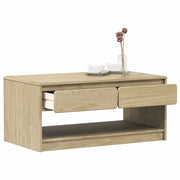 Coffee Table SAUDA Oak 99x55x45 cm Solid Wood Pine - Bargainia.com - 