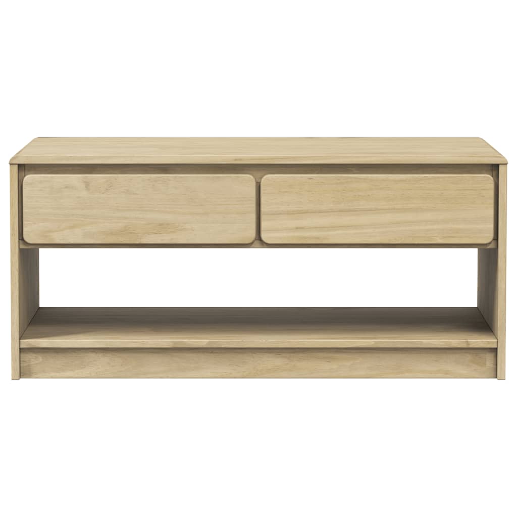 Coffee Table SAUDA Oak 99x55x45 cm Solid Wood Pine - Bargainia.com - 