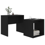 Coffee Table Set Black 48x30x45 cm Engineered Wood - Bargainia.com - 