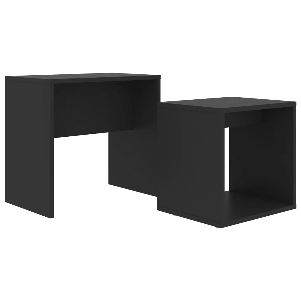 Coffee Table Set Black 48x30x45 cm Engineered Wood - Bargainia.com - 8720286016800 - 802886
