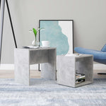 Coffee Table Set Concrete Grey 48x30x45 cm Engineered Wood - Bargainia.com - 