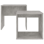Coffee Table Set Concrete Grey 48x30x45 cm Engineered Wood - Bargainia.com - 