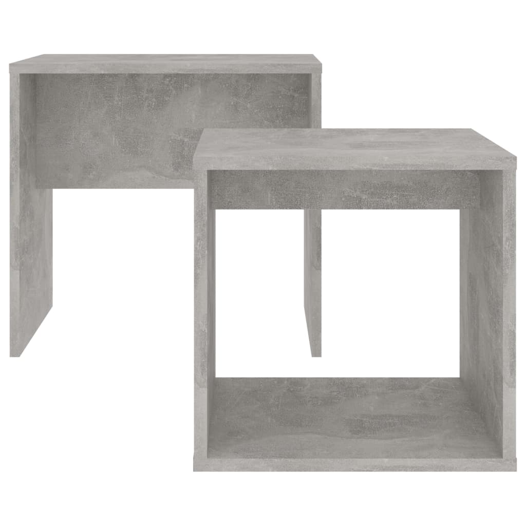 Coffee Table Set Concrete Grey 48x30x45 cm Engineered Wood - Bargainia.com - 