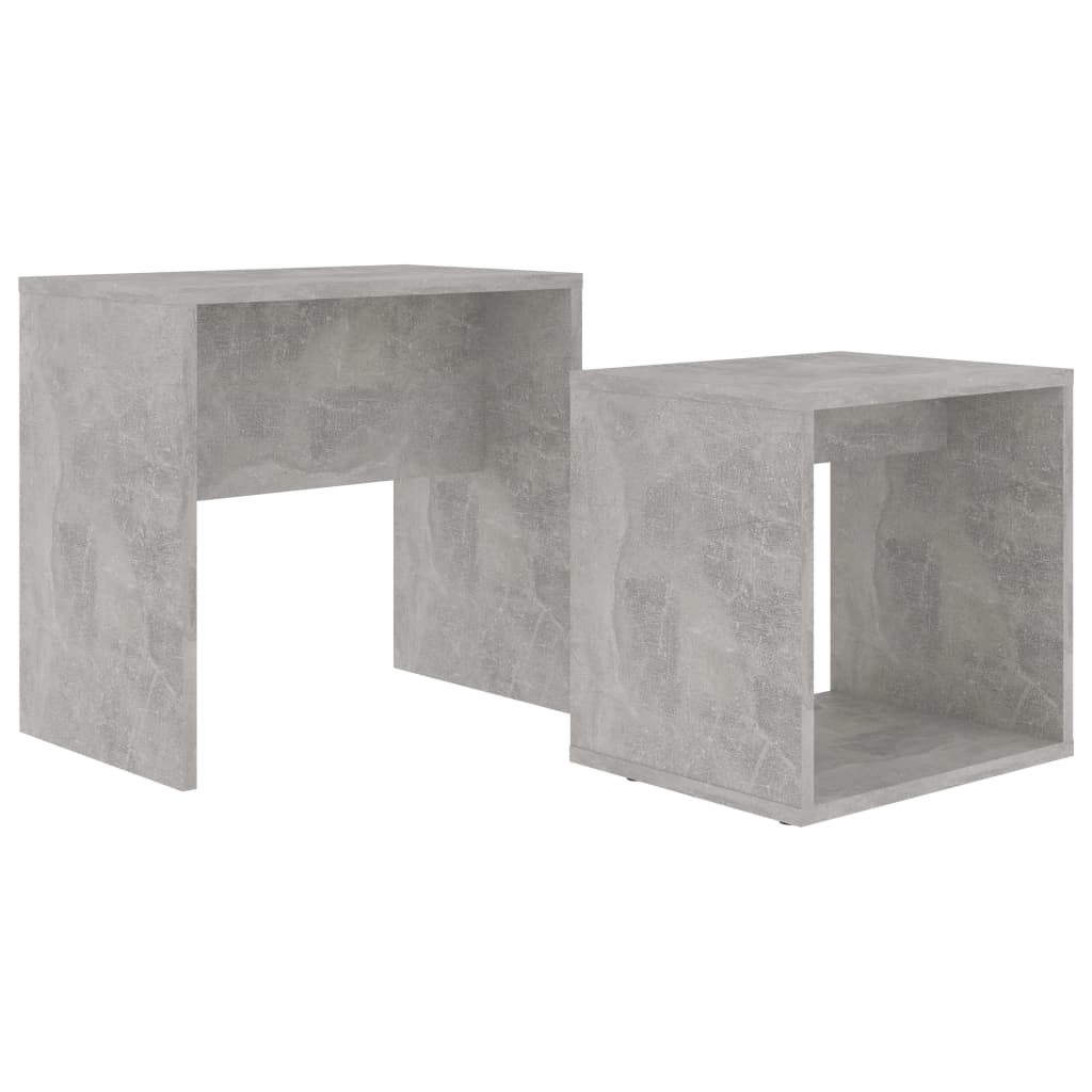 Coffee Table Set Concrete Grey 48x30x45 cm Engineered Wood - Bargainia.com - 