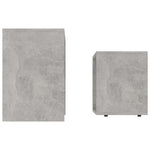 Coffee Table Set Concrete Grey 48x30x45 cm Engineered Wood - Bargainia.com - 