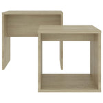 Coffee Table Set Sonoma Oak 48x30x45 cm Engineered Wood - Bargainia.com - 