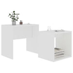 Coffee Table Set White 48x30x45 cm Engineered Wood - Bargainia.com - 