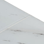 Coffee Table Silver Stainless Steel and Tempered Glass - Bargainia.com - 