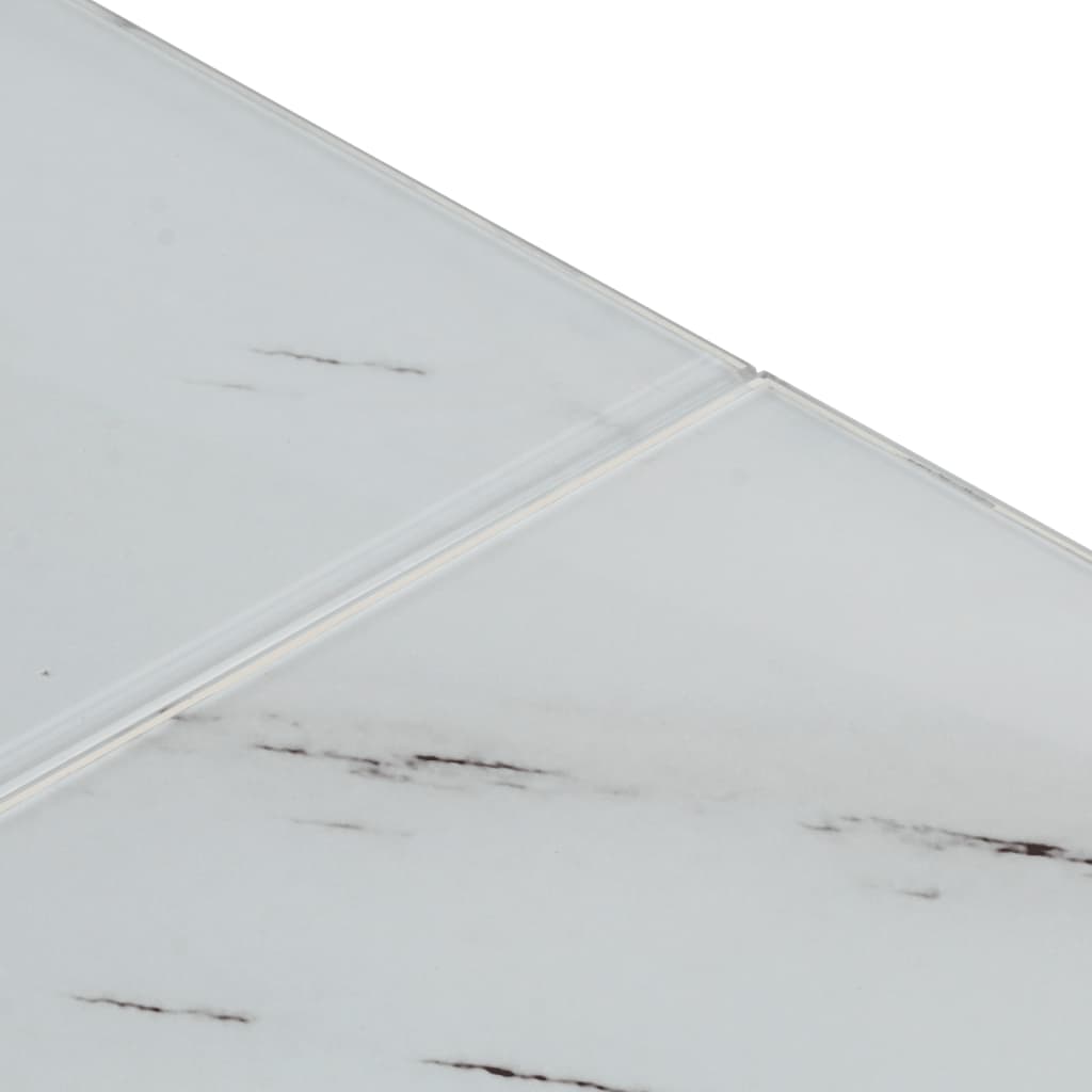 Coffee Table Silver Stainless Steel and Tempered Glass - Bargainia.com - 