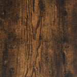 Coffee Table Smoked Oak 100x50x50 cm Engineered Wood and Metal - Bargainia.com - 