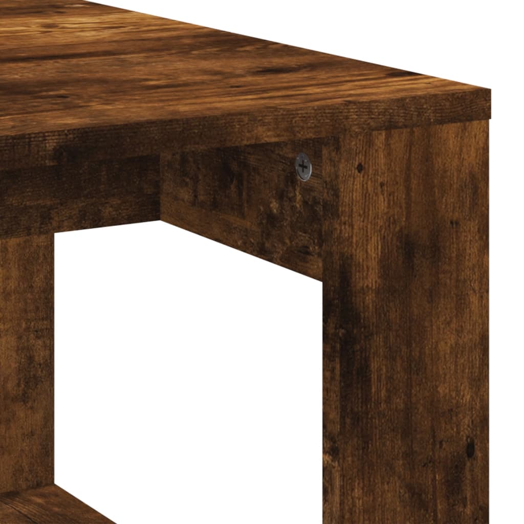 Coffee Table Smoked Oak 102x50x35 cm Engineered Wood - Bargainia.com - 8720845920296 - 823363