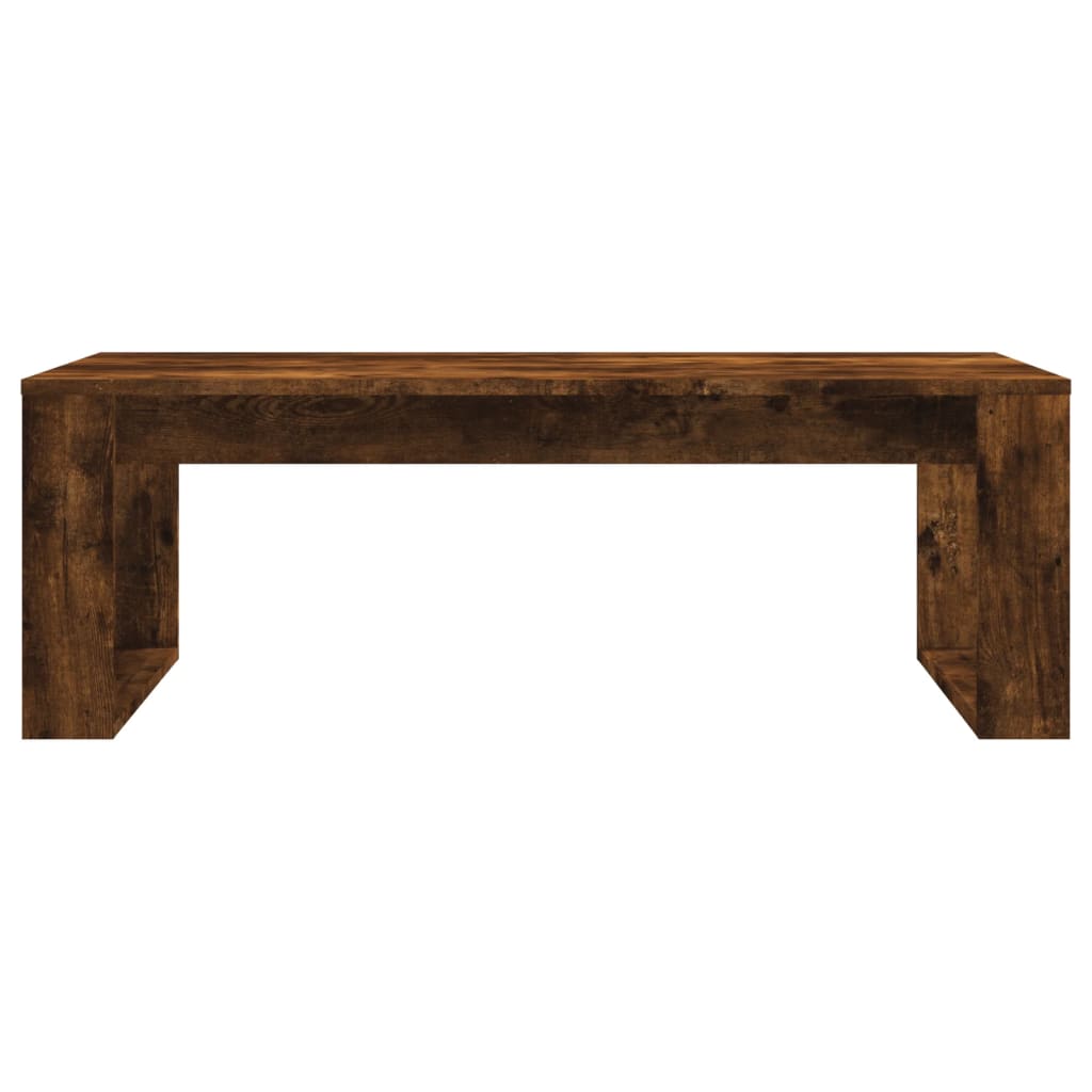 Coffee Table Smoked Oak 102x50x35 cm Engineered Wood - Bargainia.com - 8720845920296 - 823363