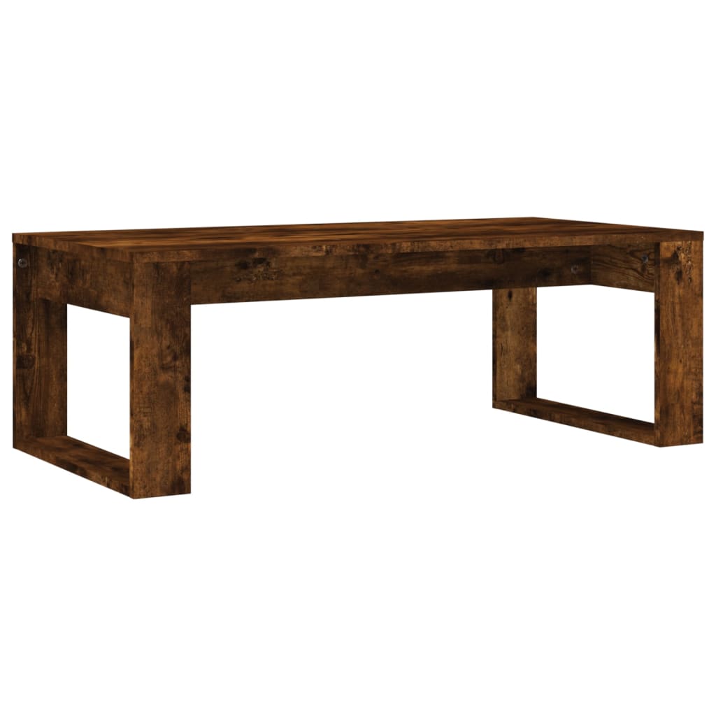 Coffee Table Smoked Oak 102x50x35 cm Engineered Wood - Bargainia.com - 8720845920296 - 823363