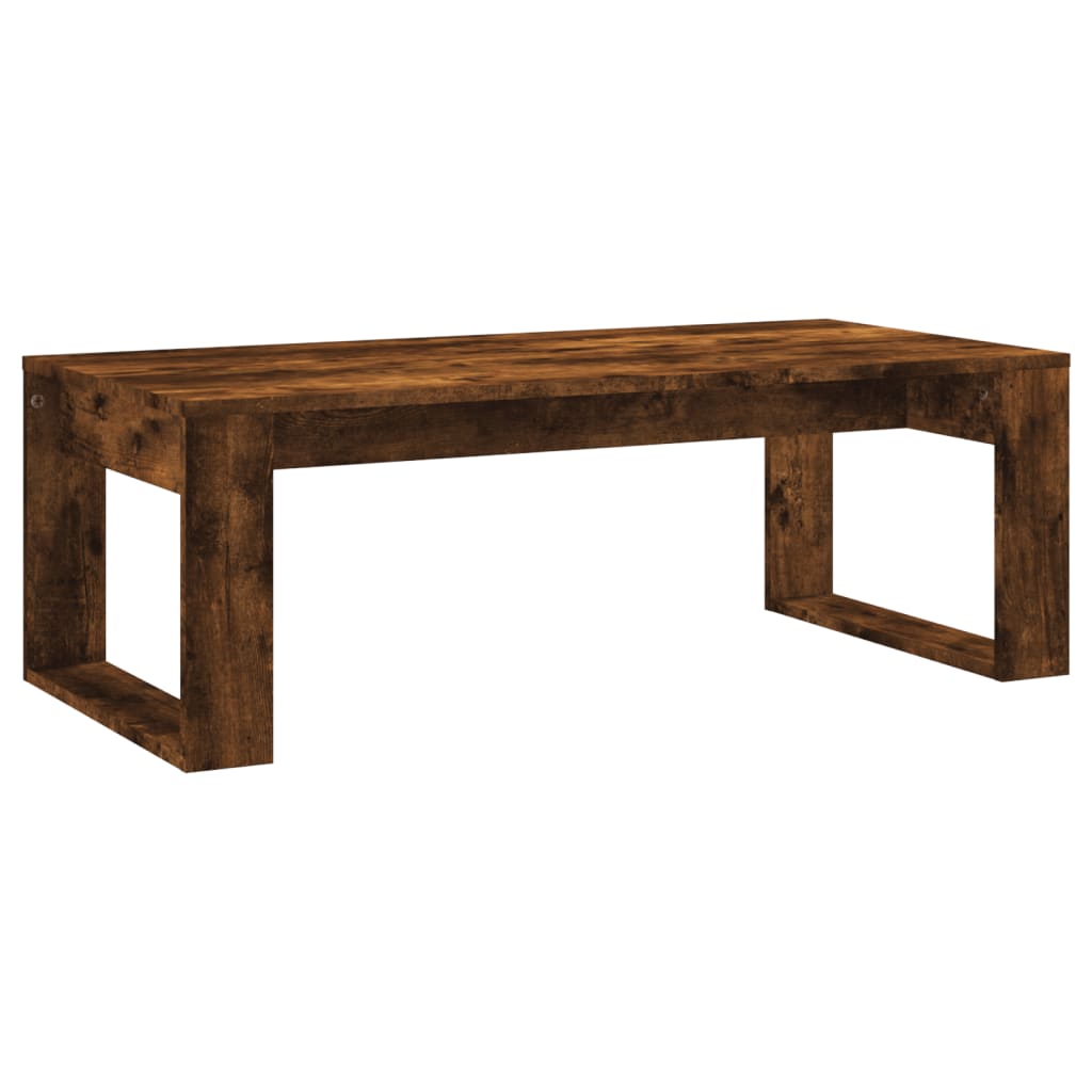 Coffee Table Smoked Oak 102x50x35 cm Engineered Wood - Bargainia.com - 8720845920296 - 823363