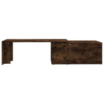 Coffee Table Smoked Oak 150x50x35 cm Engineered Wood - Bargainia.com - 