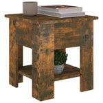 Coffee Table Smoked Oak 40x40x42 cm Engineered wood - Bargainia.com - 