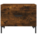 Coffee Table Smoked Oak 50x50x40 cm Engineered Wood - Bargainia.com - 