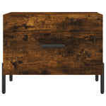 Coffee Table Smoked Oak 50x50x40 cm Engineered Wood - Bargainia.com - 
