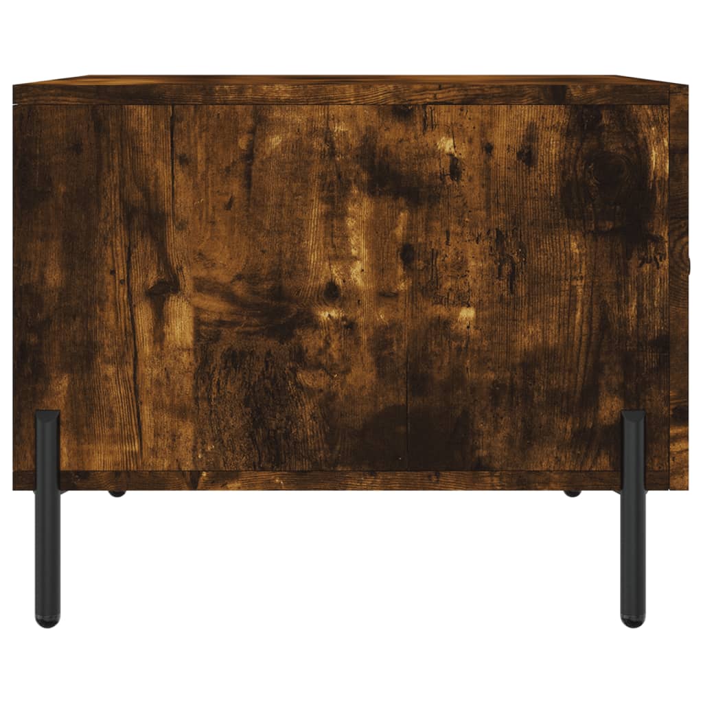 Coffee Table Smoked Oak 50x50x40 cm Engineered Wood - Bargainia.com - 