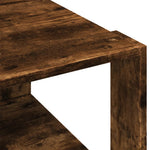 Coffee Table Smoked Oak 51.5x51.5x30 cm Engineered Wood - Bargainia.com - 
